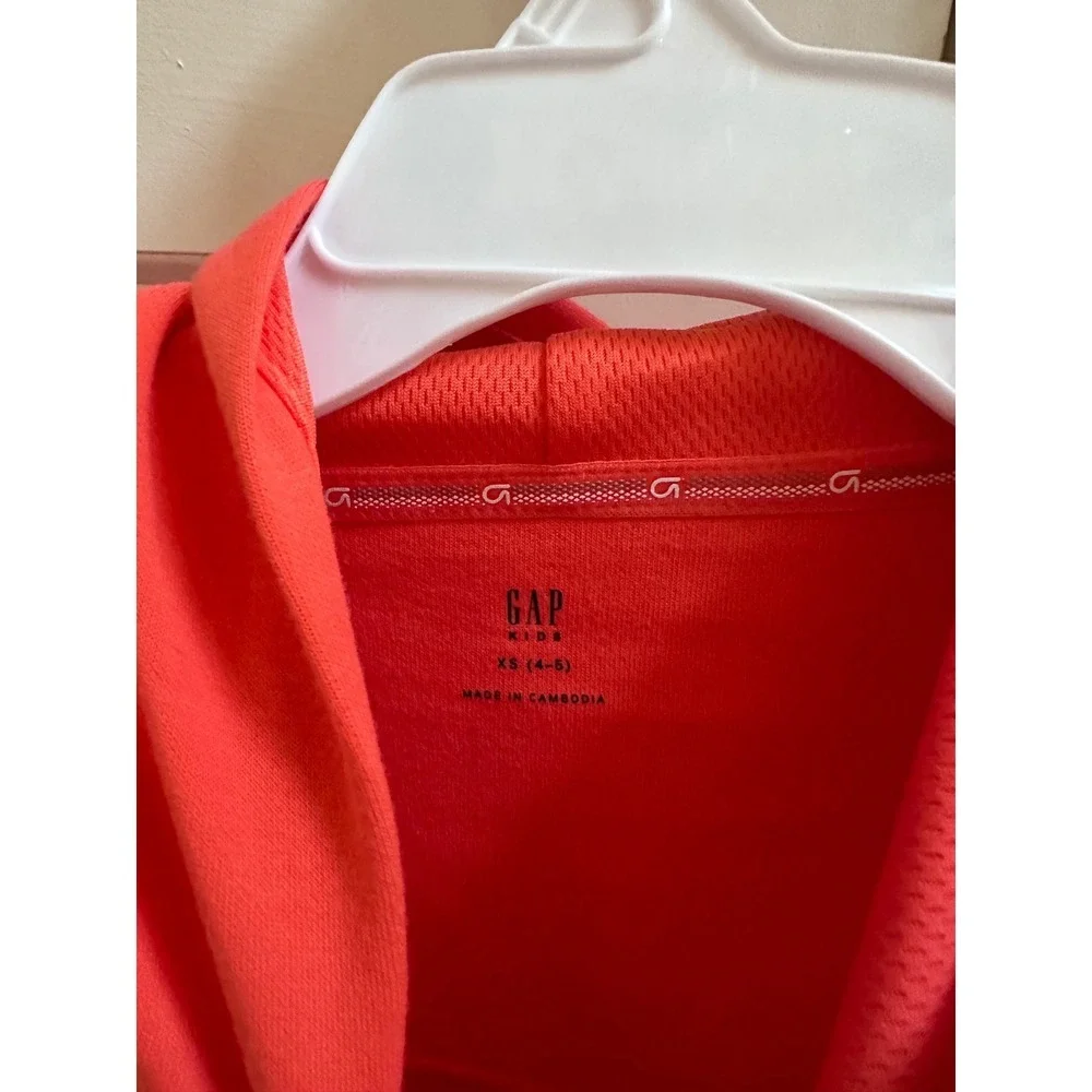 GAP Kids Hoodie Pullover Activewear Pockets Casual Comfy‎ Orange size XS